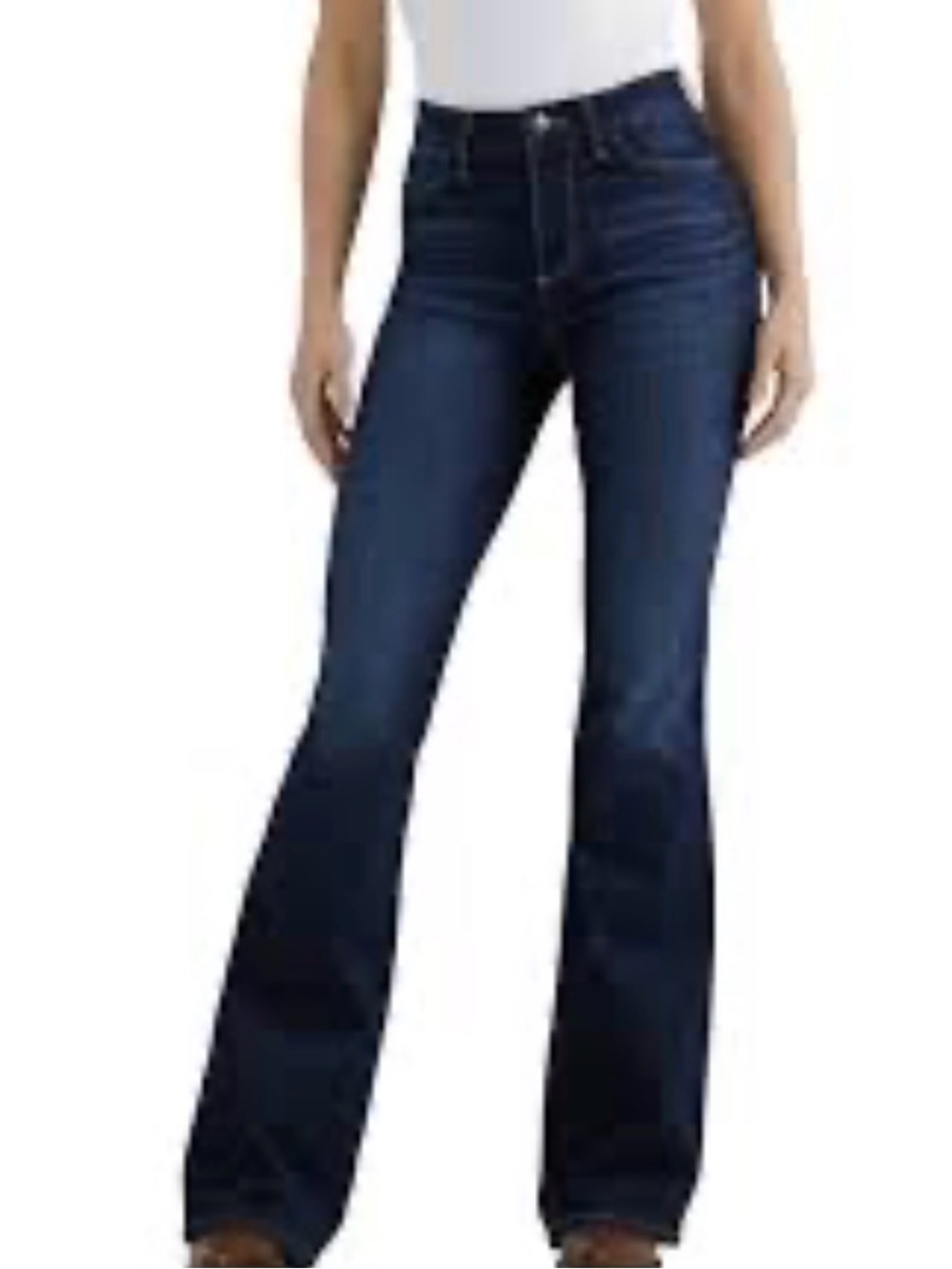 High-Rise Dark Indigo Flare Jeans for Women